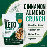 TGB Keto Granola, Cinnamon, No Added Sugar, Gluten Free, Good Source of Fiber, Low Carb Cereal & Snack, Keto Friendly, 2.2lb Resealable Bag