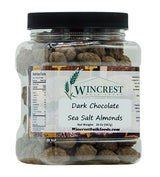 Dark Chocolate Turbinado & Sea Salt Almonds (1.25 Lb Tub)