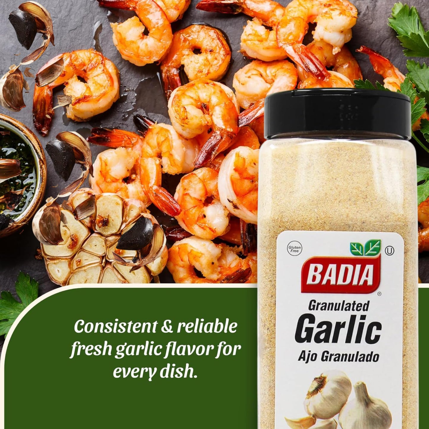 Badia Granulated Garlic, 1.5 lbs - Premium Garlic, Fresh & Flavorful