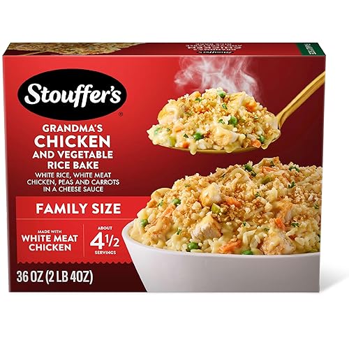 Stouffer's Grandma's Chicken And Vegetable Rice Bake, Family Size, Frozen Family Dinners