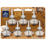 Glade PlugIns Refills Air Freshener, Scented and Essential Oils for Home and Bathroom, Cozy Vanilla Cappuccino, 4.69 Fl Oz, 7 Count