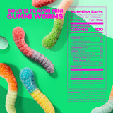 Albanese World's Best Sour 12 Flavor Mini Gummi Worms | 32oz Bag of Candy | 12 Unique Super Sour Flavors, Gluten Free, Fat Free, Soft and Chewy Gummy