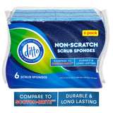 Ditto Non-Scratch Scrub Sponges (6 Pack) - Durable and Long Lasting - Safe On All Surfaces…