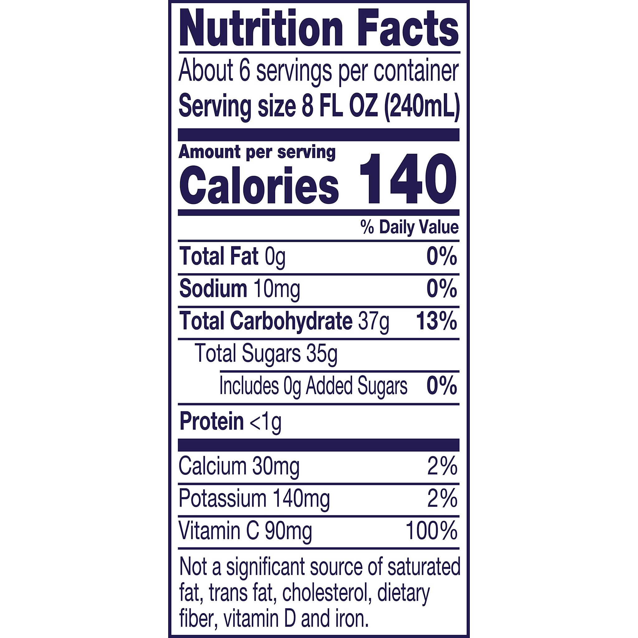 Welch's 100% Grape Juice, Concord Grape, 46 Fl Oz Bottle