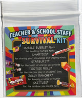 Teacher Appreciation & School Staff Survival Kits (12 per set) Fun Candy Treat Gift Kit Idea for Teacher Appreciation Week