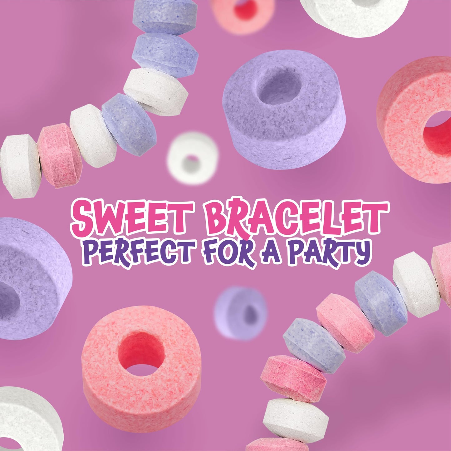 Candy Bracelets - 40 Count - Bulk Candy Individually Wrapped - Candy for Goodie Bags, Party Favors, Classroom Rewards, Birthday Celebrations & Fun