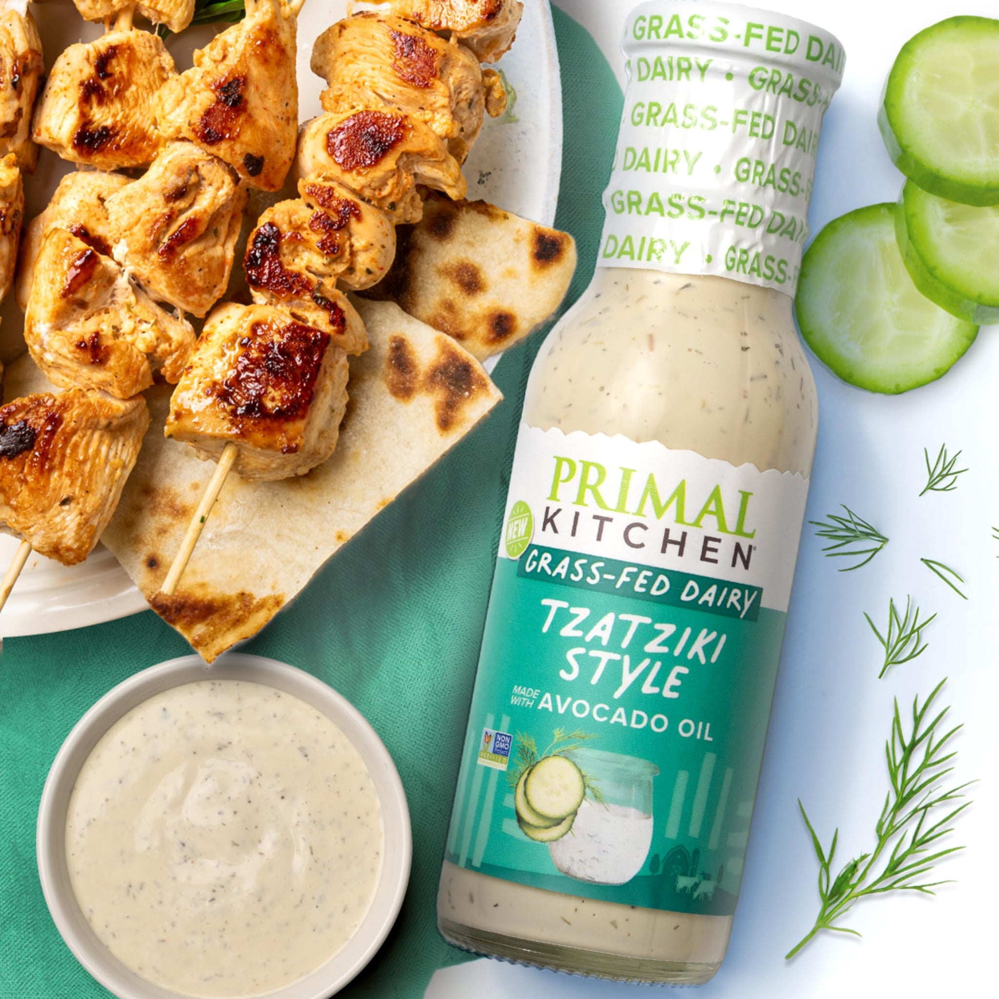 Primal Kitchen Tzatziki Dairy Dressing, 8 oz