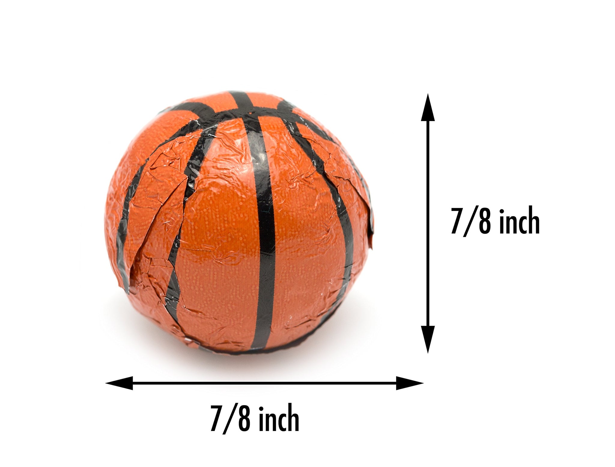 CandyOut Chocolate Basketballs 2 Pound - Foil Wrapped Chocolate Candy in Sealed Bag