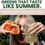 BetterDays Co. BetterGreens Caffeinated Super Greens Powder - 60 Servings, 120mg Caffeine, 5 Calories (Strawyberry Limeade)