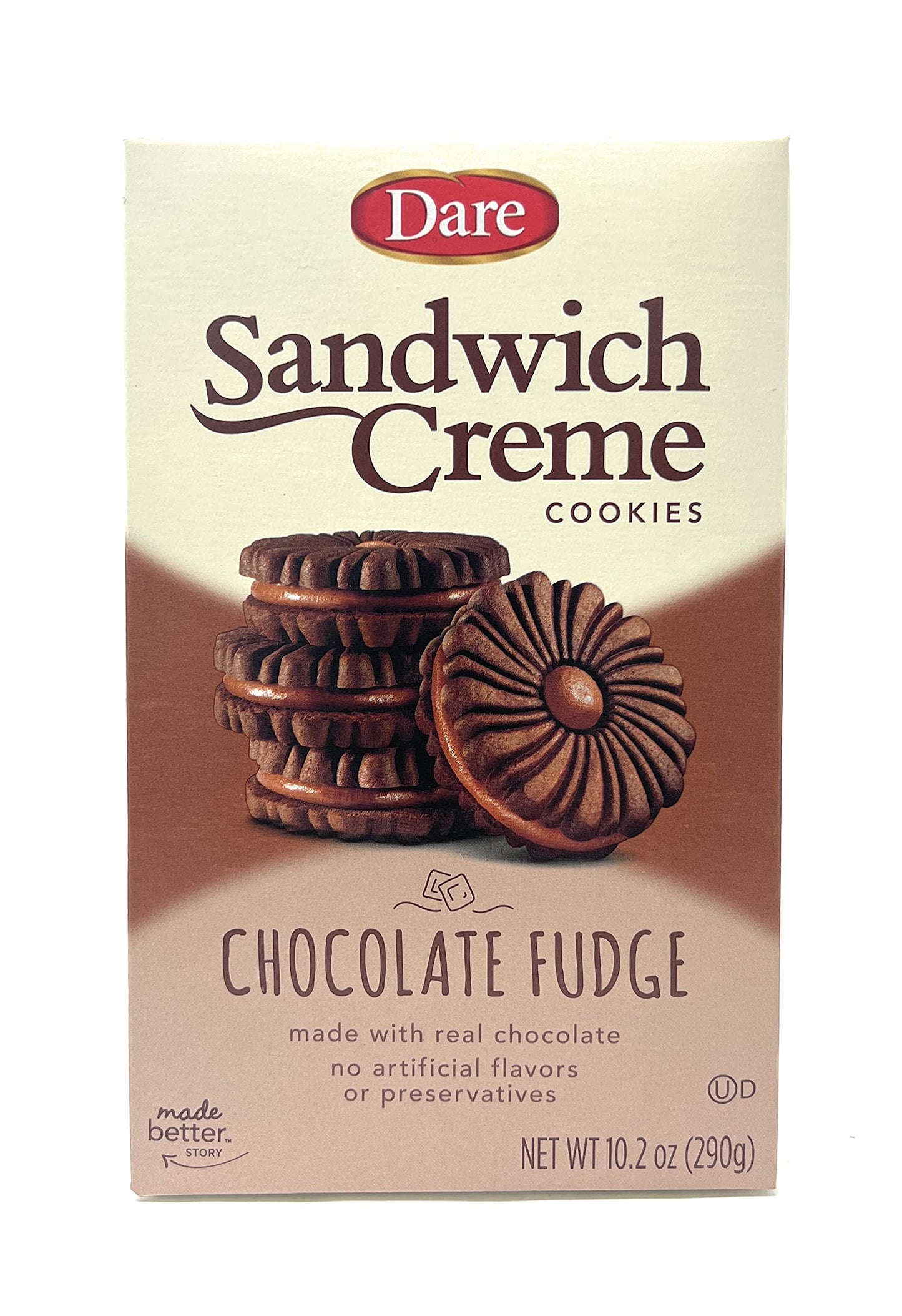 Dare Cookies, Chocolate Cream, 10.2 oz (cfuda)