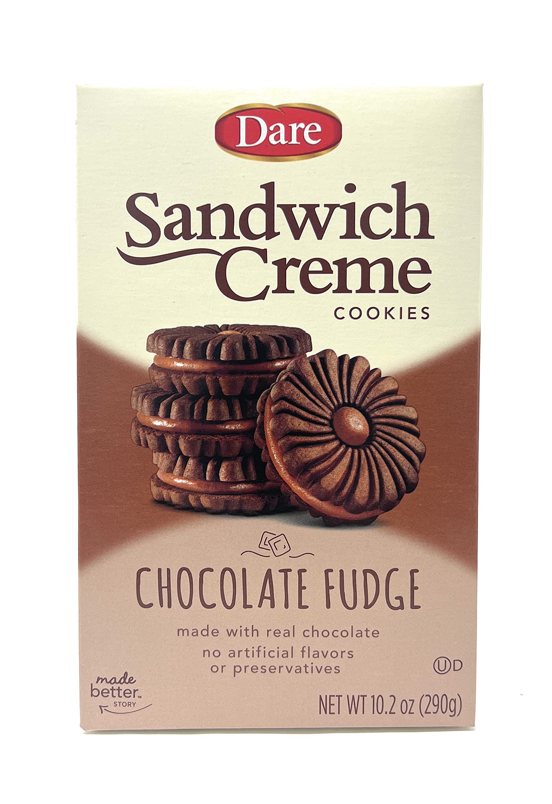 Dare Cookies, Chocolate Cream, 10.2 oz (cfuda)