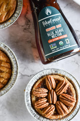 BLUE GREEN ORGANICS Raw Blue Agave Nectar - 16 oz Organic Natural Sweetener - Low Glycemic & Non-GMO Squeeze Bottle