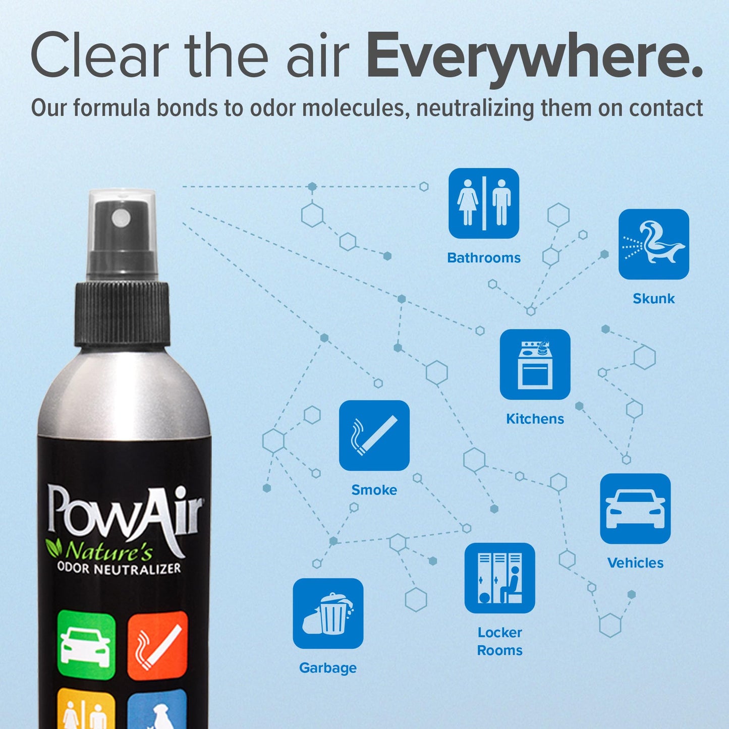 PowAir All-Natural Odor Neutralizer Spray (Passion Fruit, 8 oz)