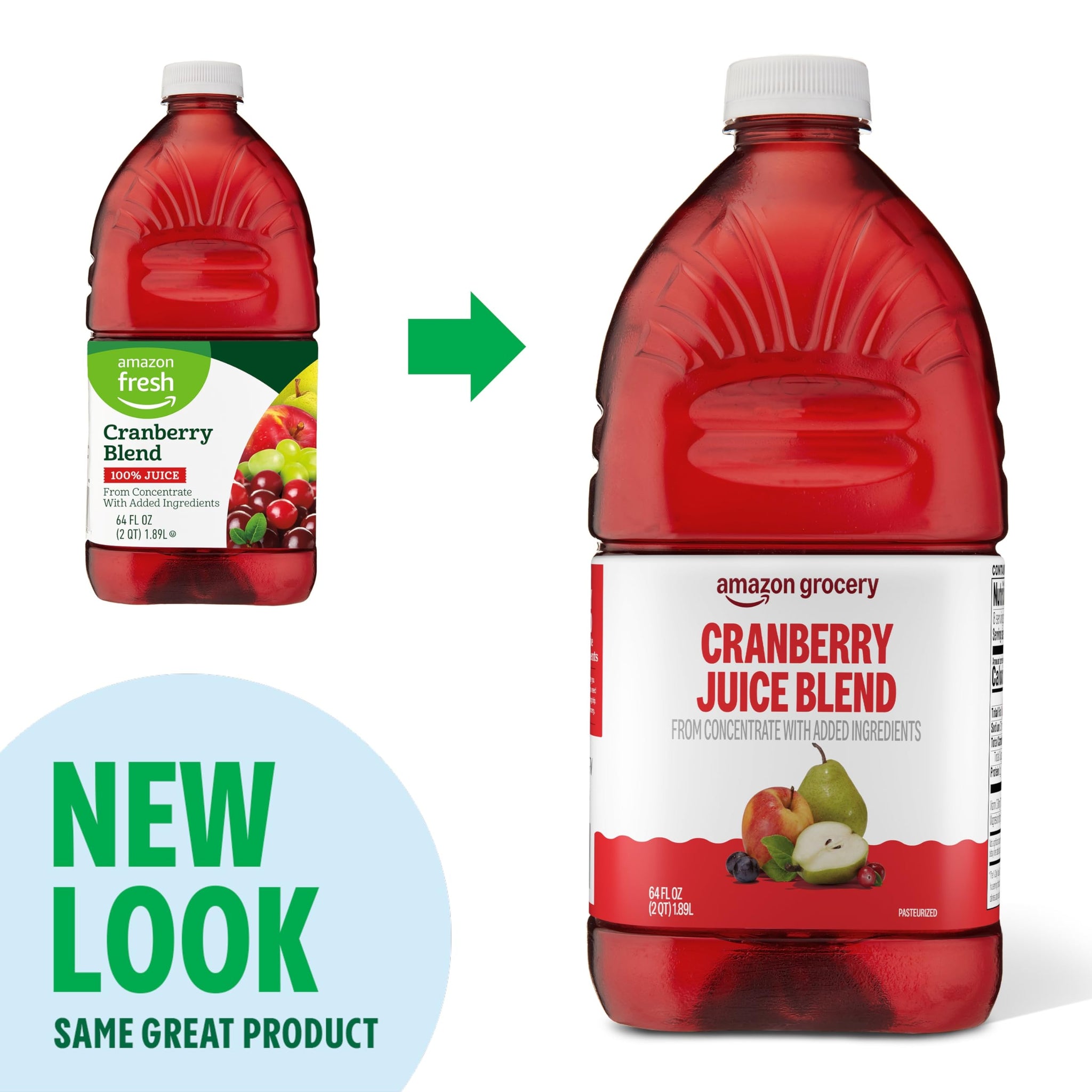 Amazon Grocery, Cranberry Juice Blend, 64 Fl Oz (Previously Amazon Fresh, Packaging May Vary)