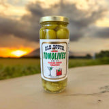 Old South Tomolives Pickled Green Tomatoes (2 Pack, 16 oz each) bundled with 4 count Lara's Gourmet Passion coasters