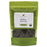 Biokoma Organic Mullein Dried Leaves 50g 1.76oz Verbascum thapsus USDA Organic Herbal Tea Lung Detox Respiratory Support Immunity Resealable Pouch