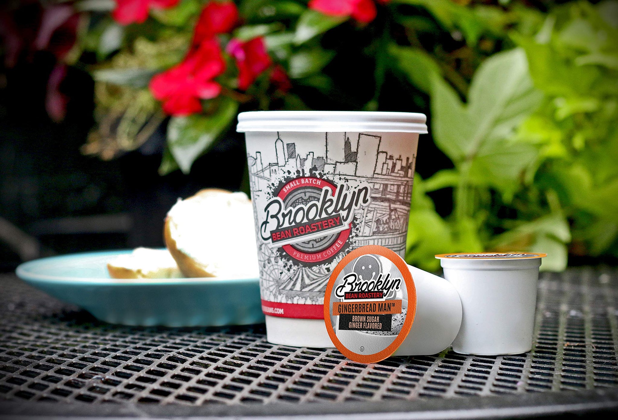 Brooklyn Beans Gingerbread Man Coffee Pods - Compatible with Keurig K Cup Brewers Including 2.0 Machines, 40 Count, Festive Gingerbread Flavored