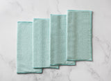 Martha Stewart Microfiber Scrub Kitchen Cloths, Polka Dot, 12 Count