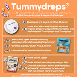 Tummydrops Ginger Italy Inspired Flavors Variety Pack. Gluten Free, Vegan, & Made with Organic Ingredients, 33 Assorted Peppermint Oil and Ginger