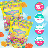 AriZona Lemonade Fruit Snacks, Sour Lemonade - 0.9 oz, 10 count Box