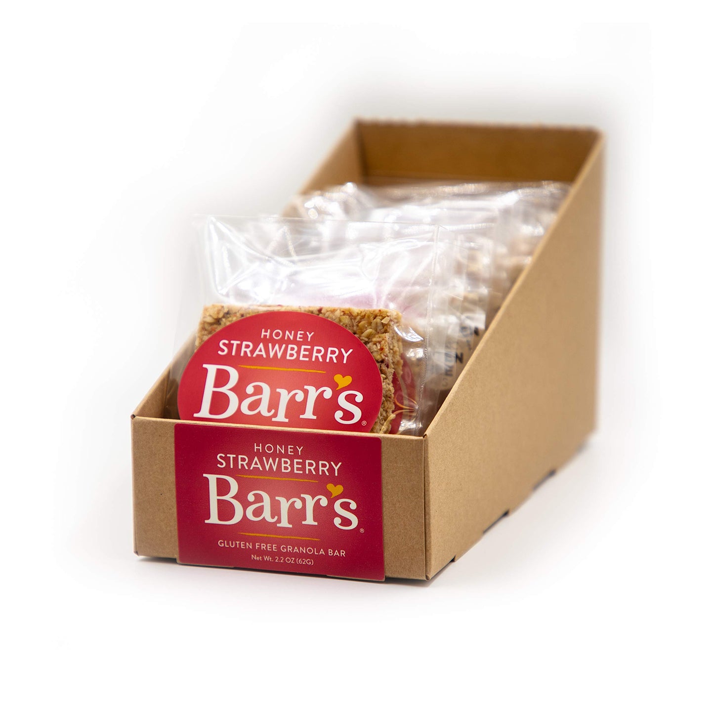 Mrs. Barr’s Natural Foods Granola Bars | Honey Strawberry | Certified Organic Gluten Free Oats | Soft Texture | Small Batch | Gourmet Quality | Real