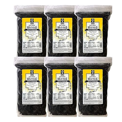 Goose Valley Natural Wild Rice - Family Reserve 5 lbs (Pack of 6) - Variety of Jumbo High Fiber and High Protein Whole Grain Rice for Healthy Heart
