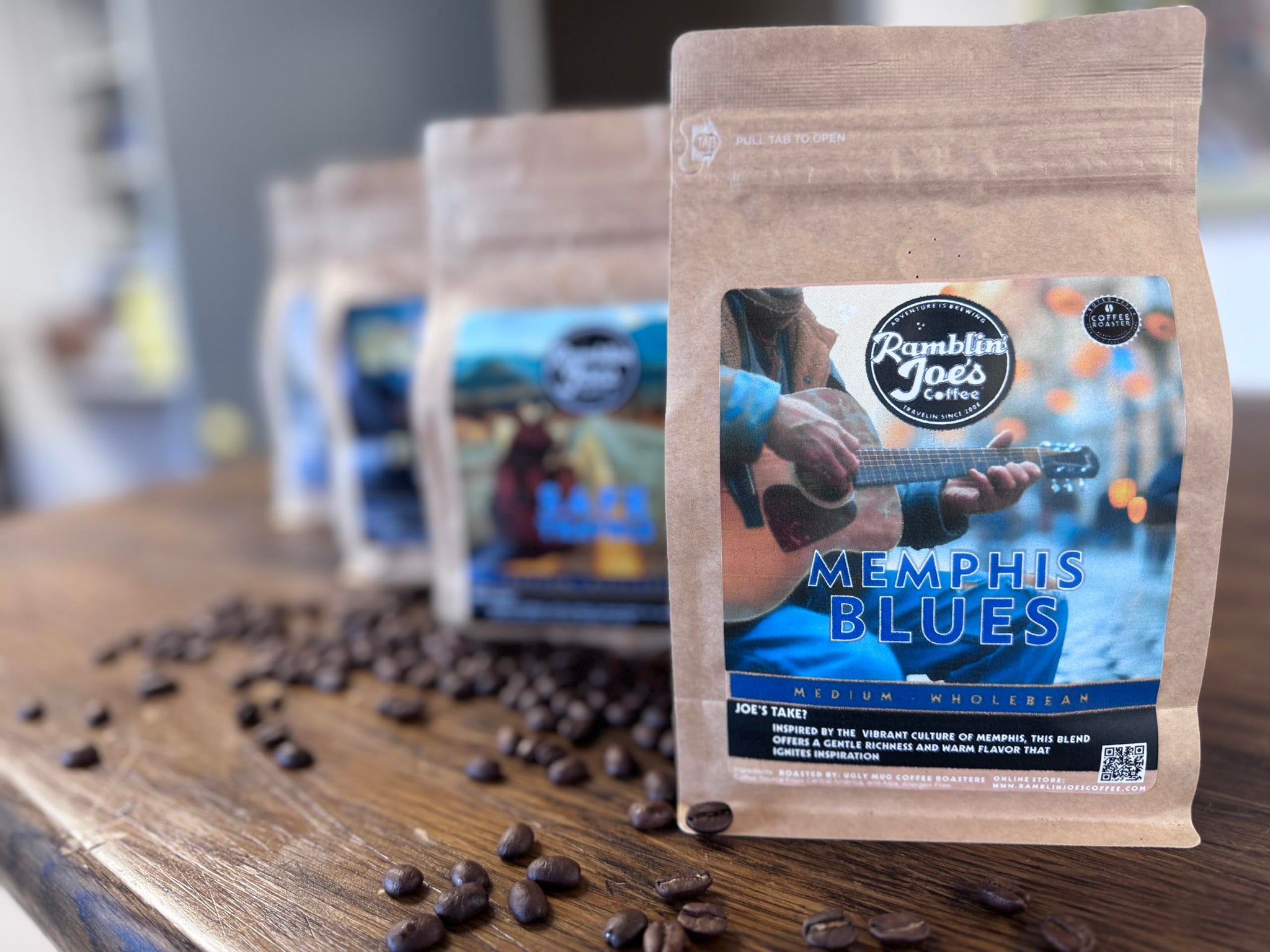 Ramblin' Joe's Coffee Medium Roast | 2-12oz Ground Coffee Packs (Saving Grace, Ground)