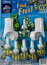 Glade Plugins Scented Oils, First Frost, 2 Warmers + 6 Refills