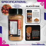 Blackstone Pineapple Sriracha & Cajun Seasoning - Gourmet Griddle Premium BBQ Barbecue Rub 4 Pk Choice Bundle (30.4 oz) + BBQ Guide & Bottle Opener (6