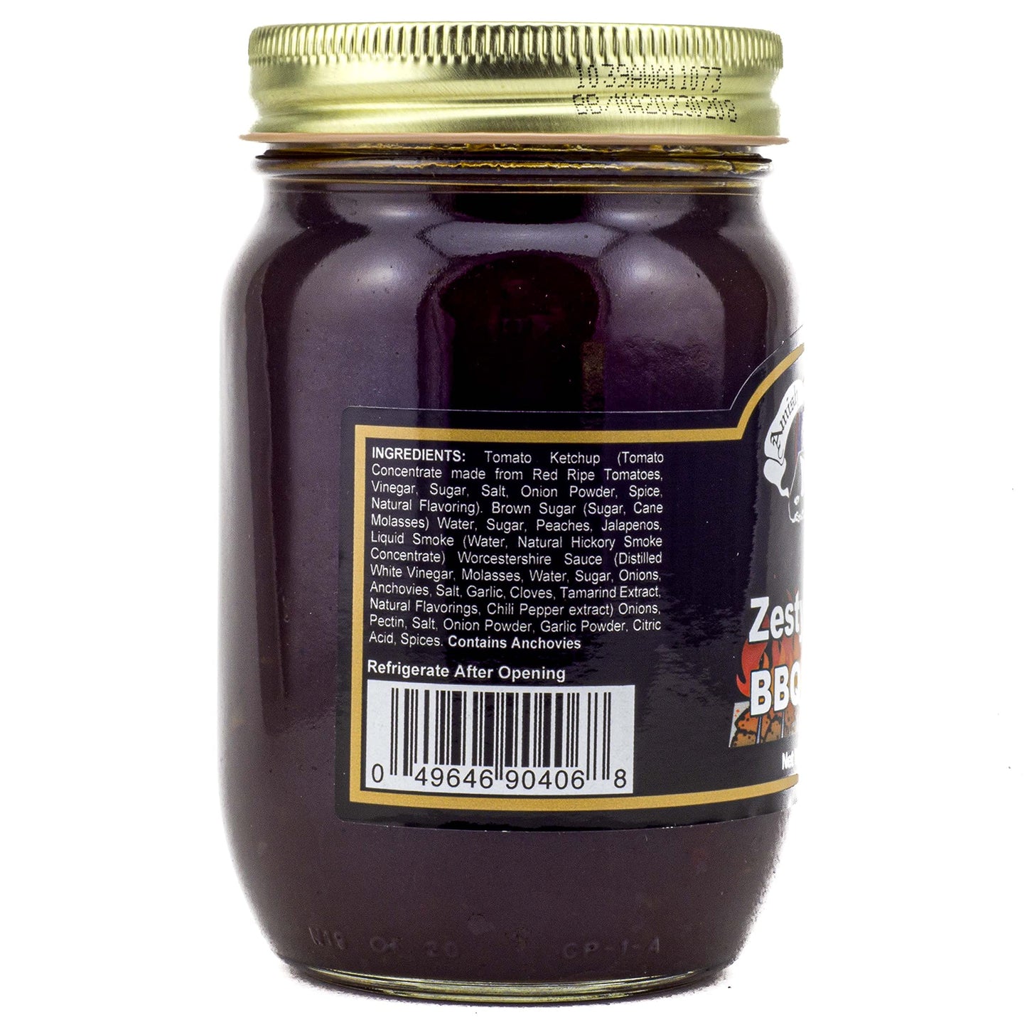 Amish Wedding Zesty Peach BBQ Sauce 16 Ounces (Pack of 2)
