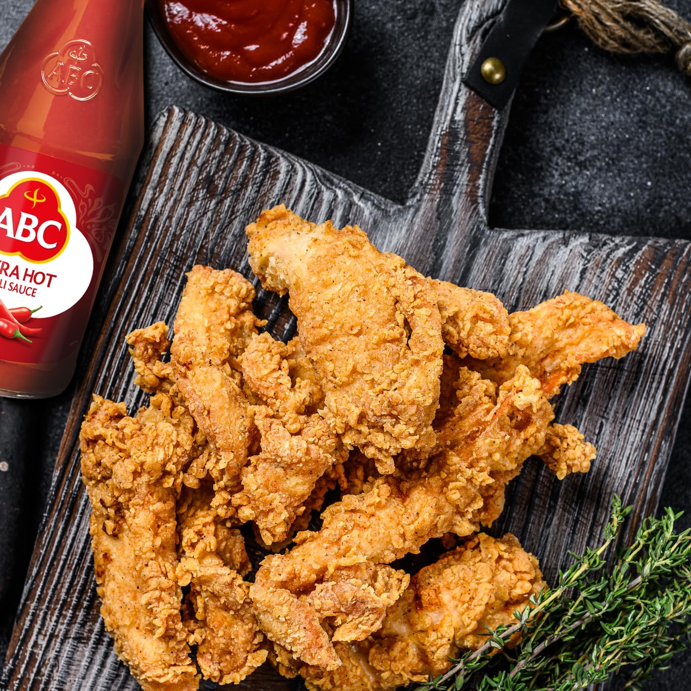 ABC Extra Hot Chili Sauce, 11.3 Oz, Spicy Sriracha Style Sambal, No MSG, Umami Flavor, Indonesian BBQ Dip Made with Chili & Garlic