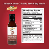 KC Natural - Paleo AIP Barbecue Sauce, Primal Cherry, 14 oz (1 pack)
