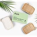 Purle Natural Kitchen Sponges, Eco-Friendly, Compostable Dish Sponges, Loofah & Cellulose Scrubbers, Plastic-Free, Zero-Waste, Biodegradable, Durable