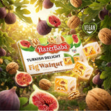 HazerBaba Turkish Delight Candy with Fig & Walnut, 16oz (Pack of 1),