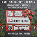 THE TAILGATE FOODIE Beef Seasoning Gift Box - 4 Pack BBQ Rub Variety Pack for SMoking, Barbecue, and Grilling - Burgers, Steak, Brisket, and Burnt End