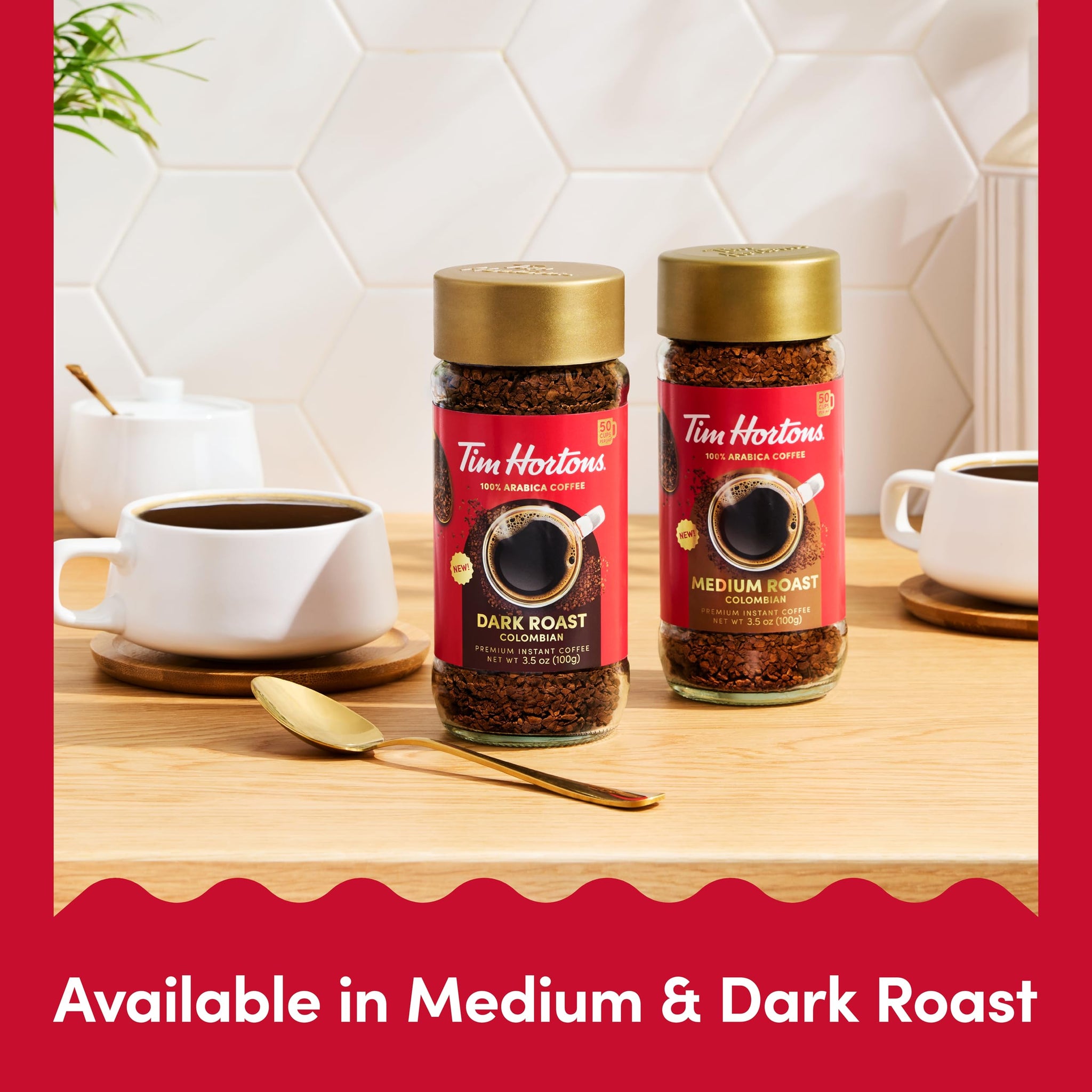 Tim Hortons Dark Roast Instant Coffee 3.5oz Jar