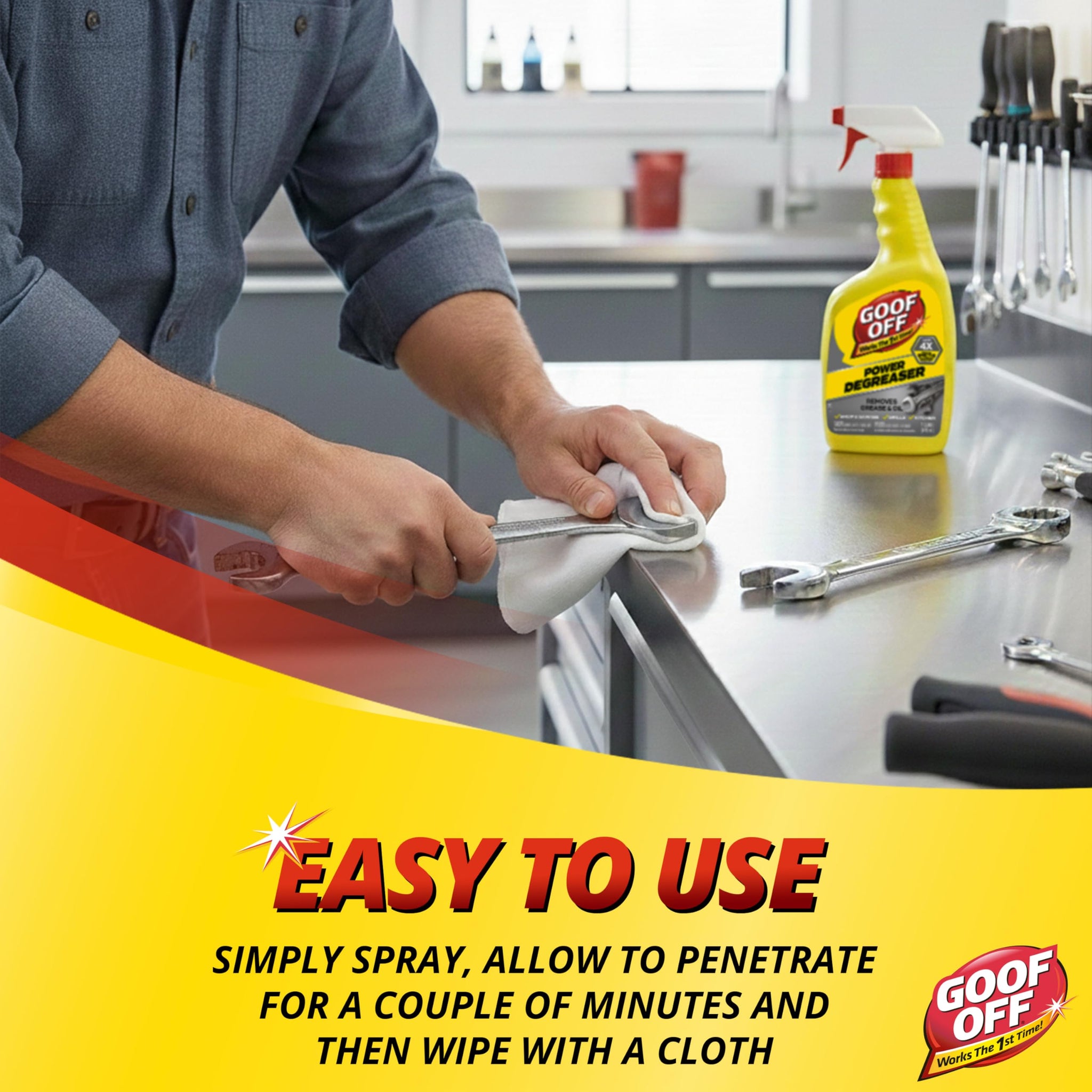 Goof Off Power Cleaner and Degreaser for Mechanics- 32 oz. Trigger Spray Bottle