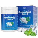 KYL Remineralizing Xylitol Gum for Dry Mouth, Chewing Gum for Dry Mouth, Teeth Strengthening and Long-Lasting Freshness, for Fresh Breath at Dinner