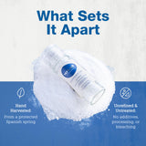 Vera Salt Coarse Spring Salt - 85g Refillable Glass Grinder - Hand-Harvested Spanish Crystals with Natural Minerals - Ceramic Grinding Mill