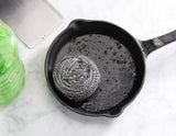 New Star Foodservice Extra Large (50 Grams) Stainless Steel Sponges Scrubbers, Set of 12