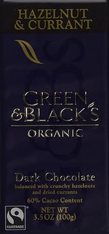 Green & Black’s: Organic Dark Chocolate Hazelnut & Currant (1 x 3.5 oz)