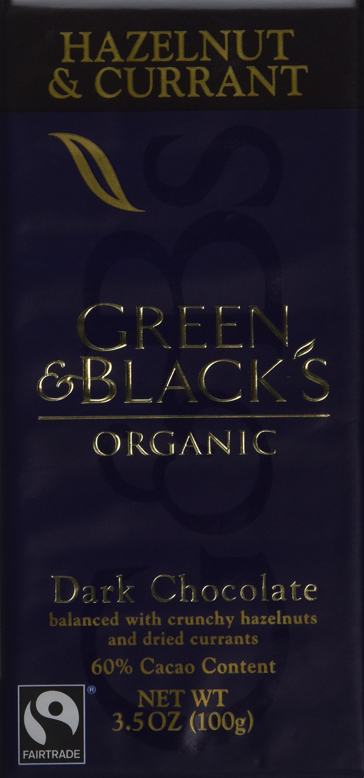 Green & Black’s: Organic Dark Chocolate Hazelnut & Currant (1 x 3.5 oz)