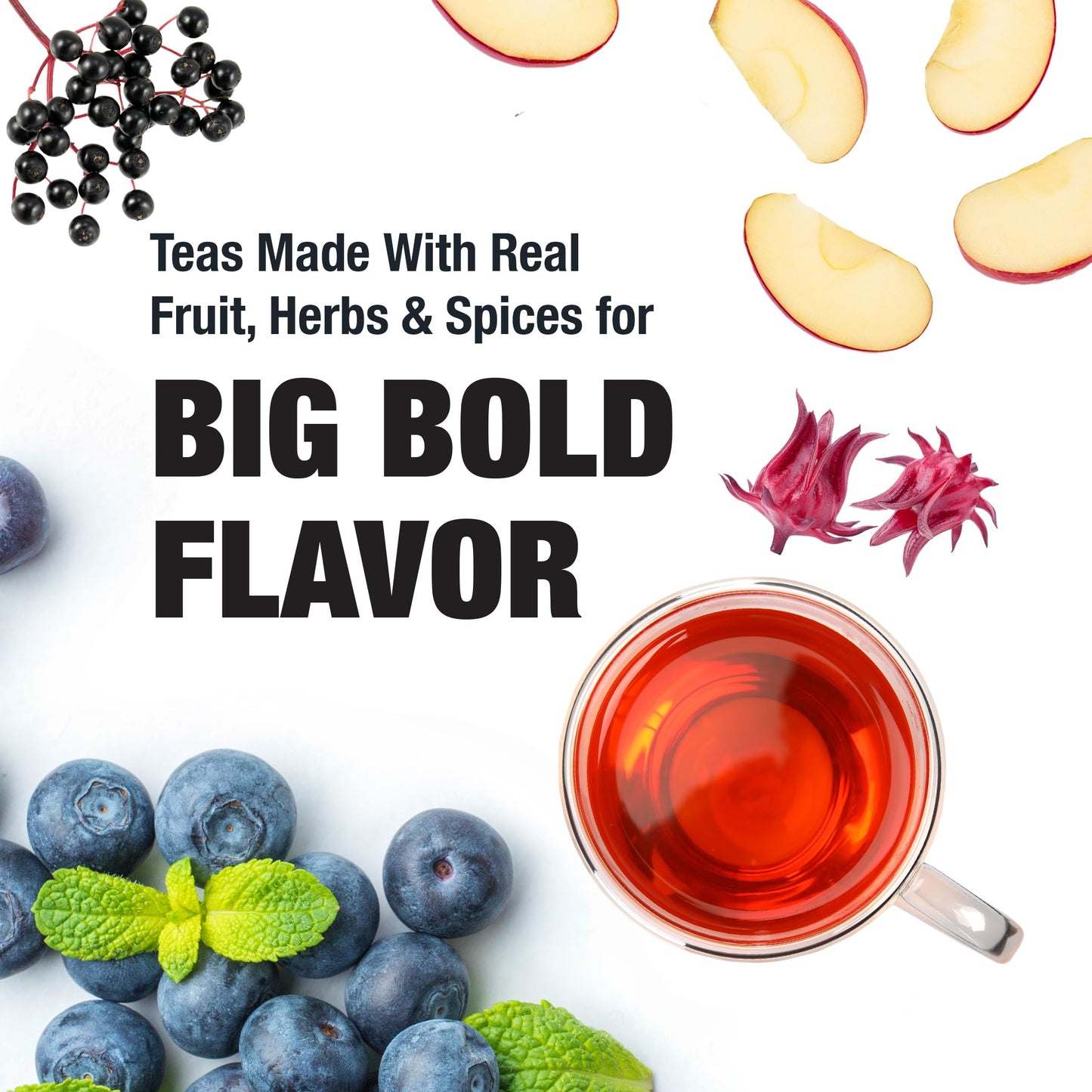 Tiesta Tea Blueberry Wild Child, Loose Leaf, Blueberry Hibiscus Herbal Tea, Premium Non-Caffeinated Blend, Make Hot or Iced, Brews Up to 50 Cups, 5.5