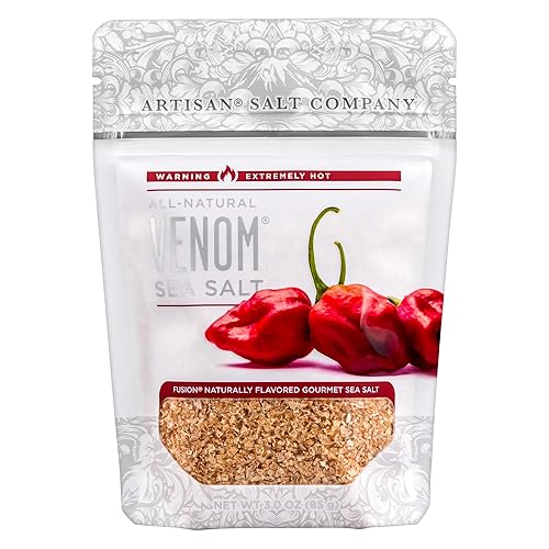 Artisan Salt Company Fusion Naturally Flavored Venom Sea Salt, Zip-Top Pouch, 3 Ounce