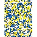 Blue Yellow White Sprinkles for Cake, Cupcake, Cookie Decorations, Ice Cream and Donut Toppings Edible Decorating Baking Supplies - 4 oz package