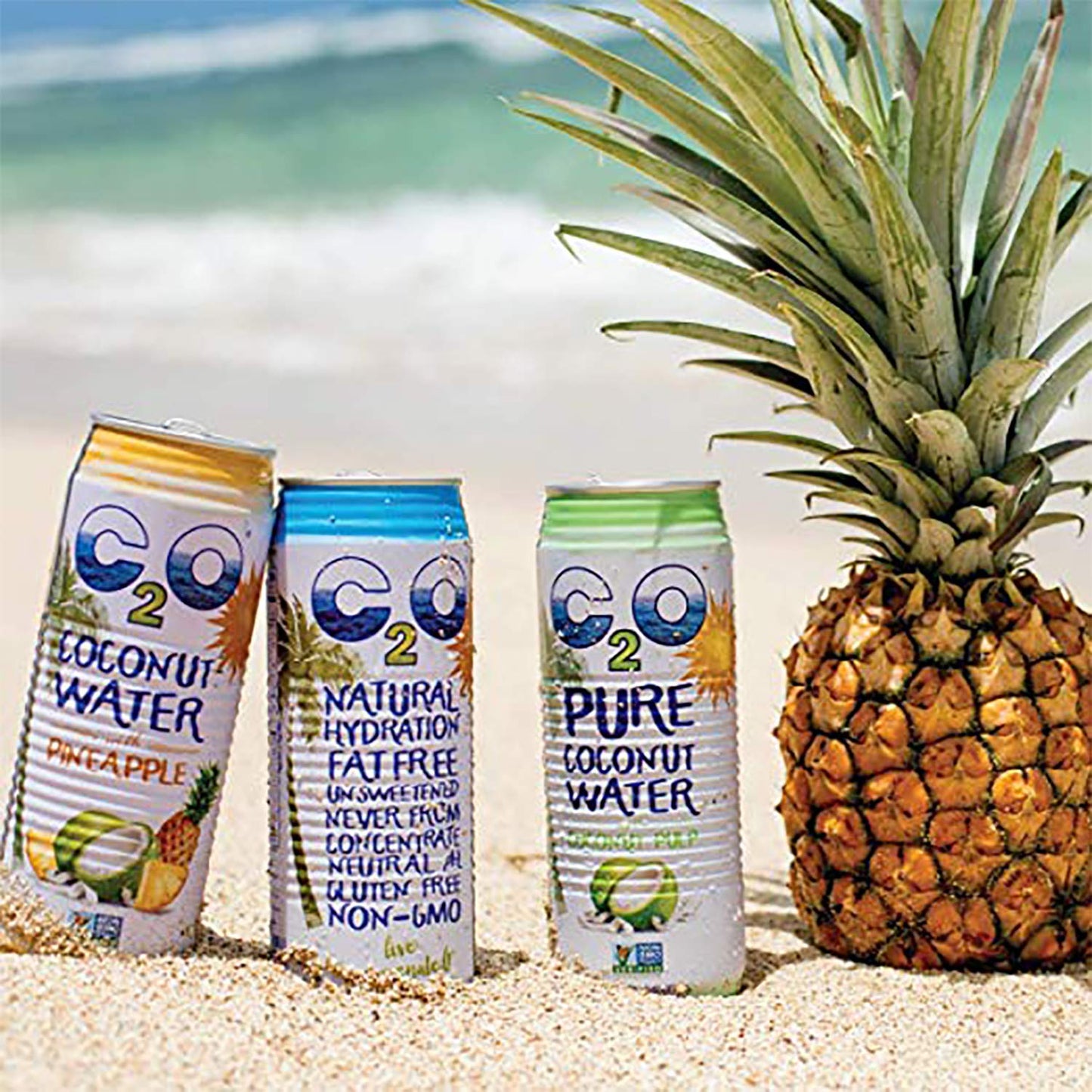 C2O Pure Coconut Water, Unsweetened, 17.5 oz