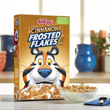 Frosted Flakes Breakfast Cereal, Frosted Flakes, Cinnamon, Fat-Free, 13.5 oz Box(Pack of 8)