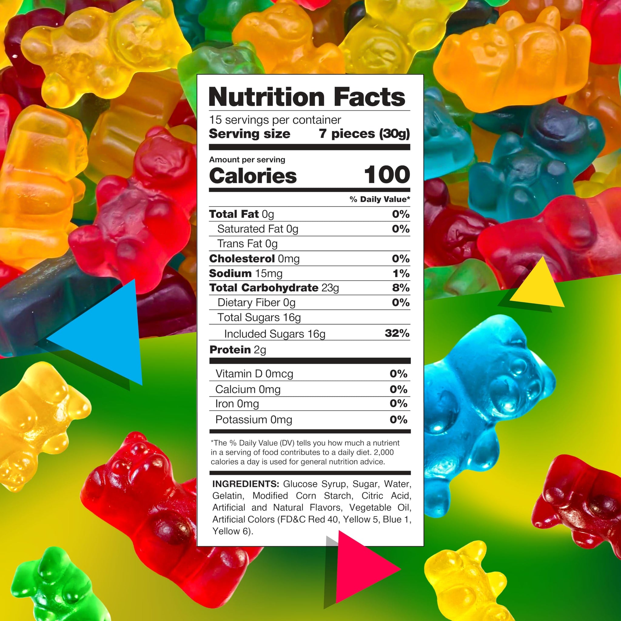 Gummi Bears | 1 Pound Bag | Gummy Candy Bulk | Chewy Candy for Goodie Bags, Gifting, Buffets, Dessert Decorating | Assorted Fruit Flavored Gummies |