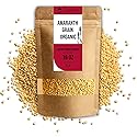 Organic Amaranth Grain 16oz - 26g Protein Ancient Grain (Complete Plant Protein), Gluten-Free, Non-GMO, Vegan - Ideal for Cooking, Porridge, Baking & Popping