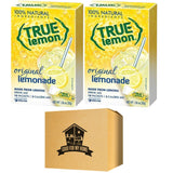 Lemonade Packets Bundle. Includes Two-10 Ct Boxes of Treu Lemon Lemonade Mix in a Good For My Home Box. Total of 20 Lemonade Powdered Drink Mix